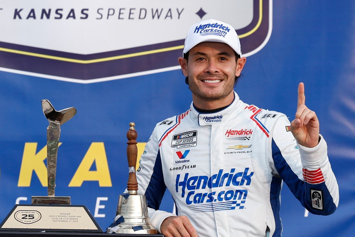 Kyle Larson Leads Cup Series After Win at Kansas