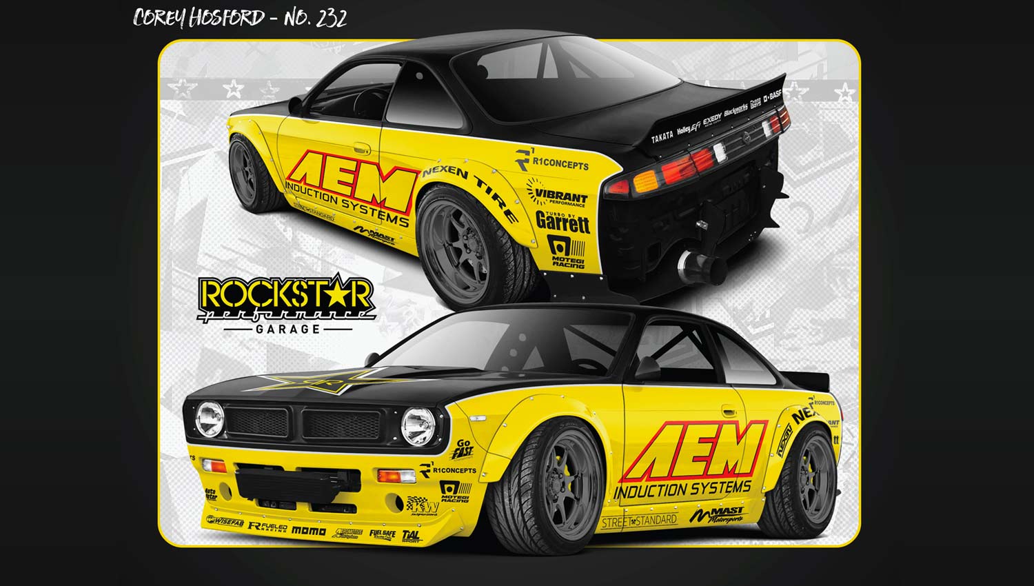 COREY HOSFORD, ROCKSTAR, AEM, TEAM UP FOR A POWERFUL RETURN TO FORMULA DRIFT PRO2