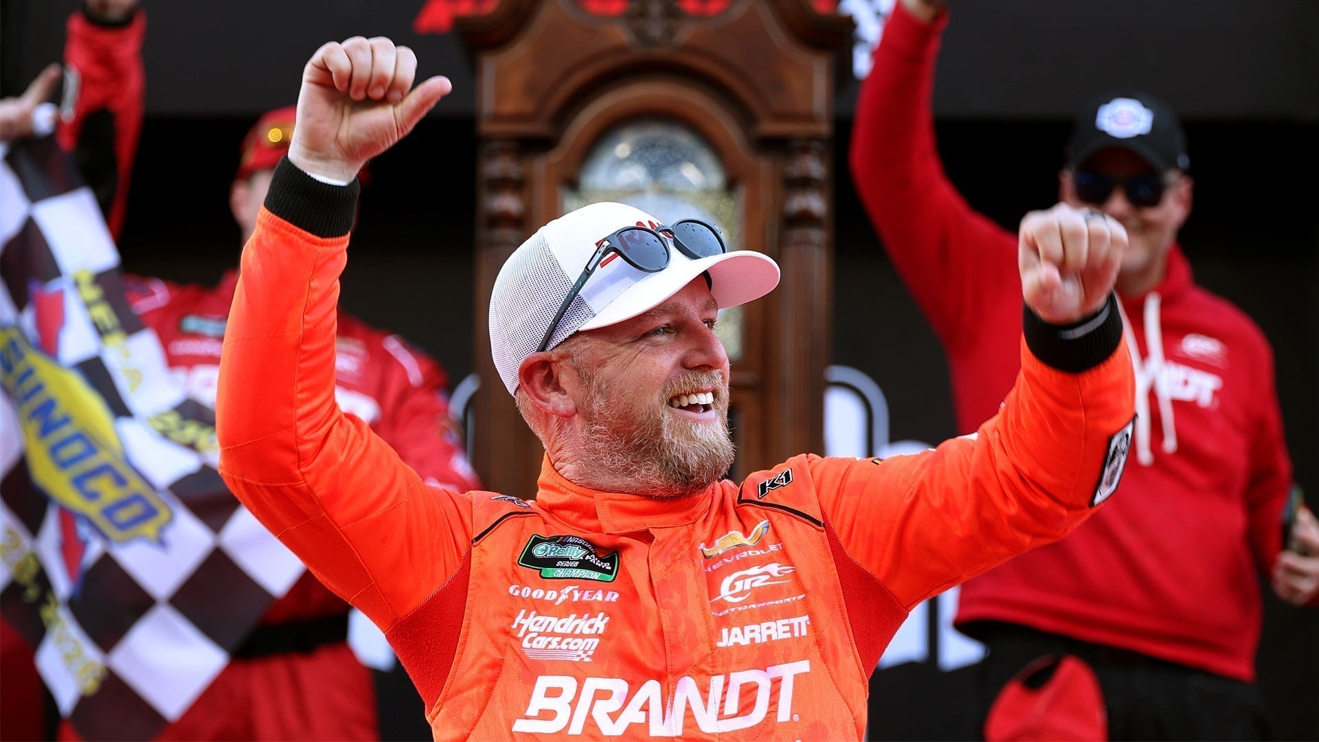 Justin Allgaier in K1 Custom Suit Wins Martinsville NFPA 250 