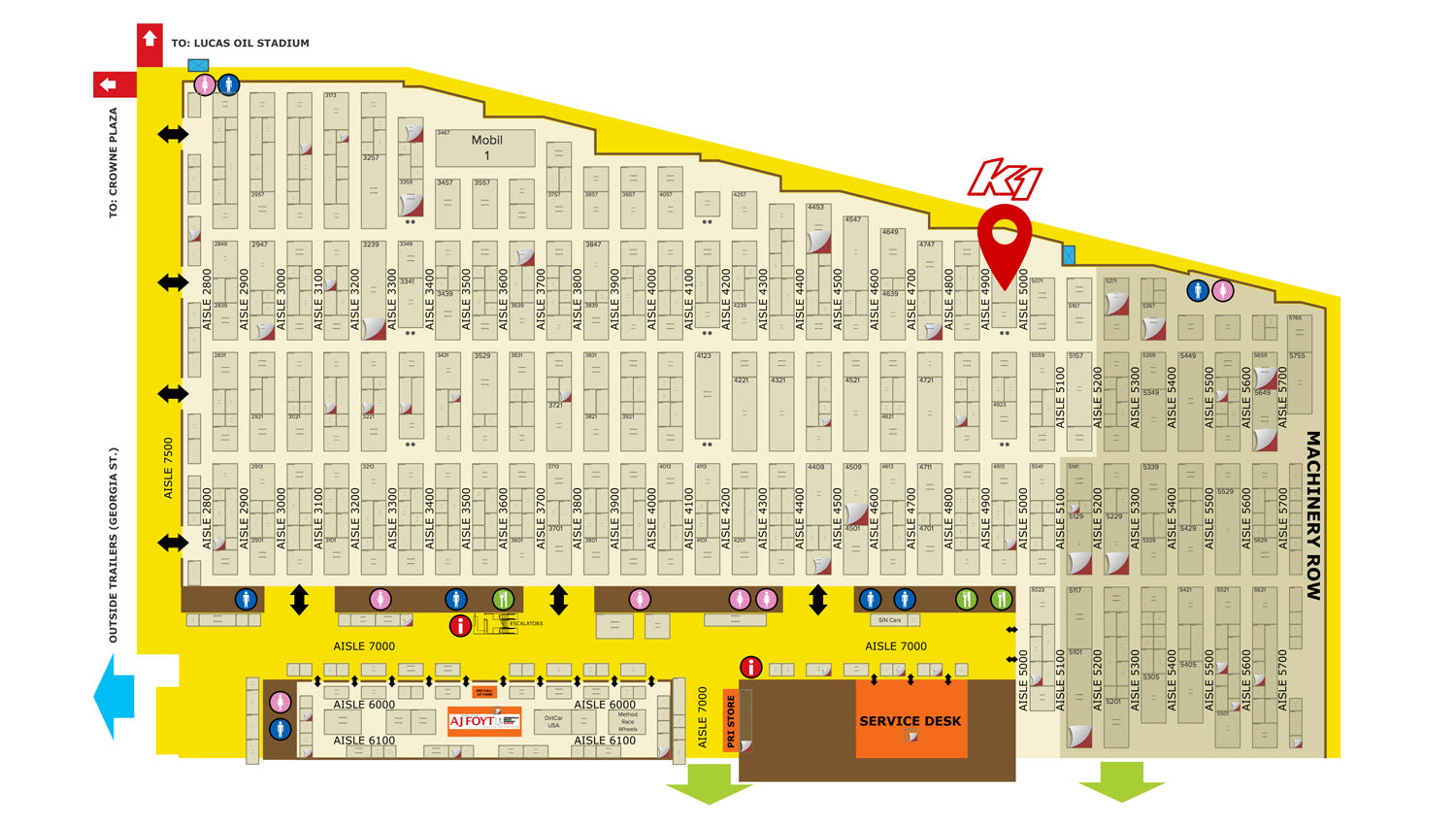 K1 Booth Location PRI 2017
