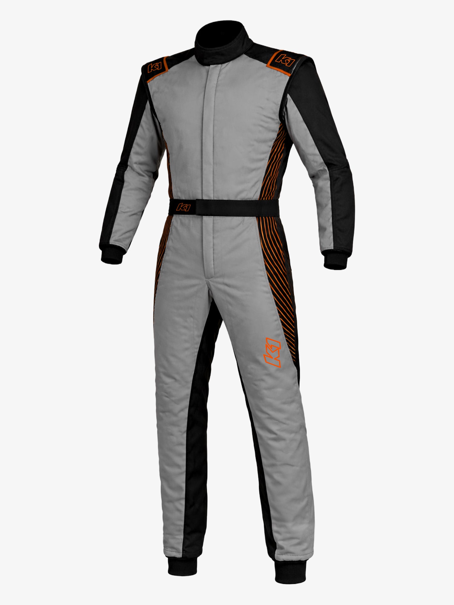 Strata Kart Racing Suit Gray/Flo Orange