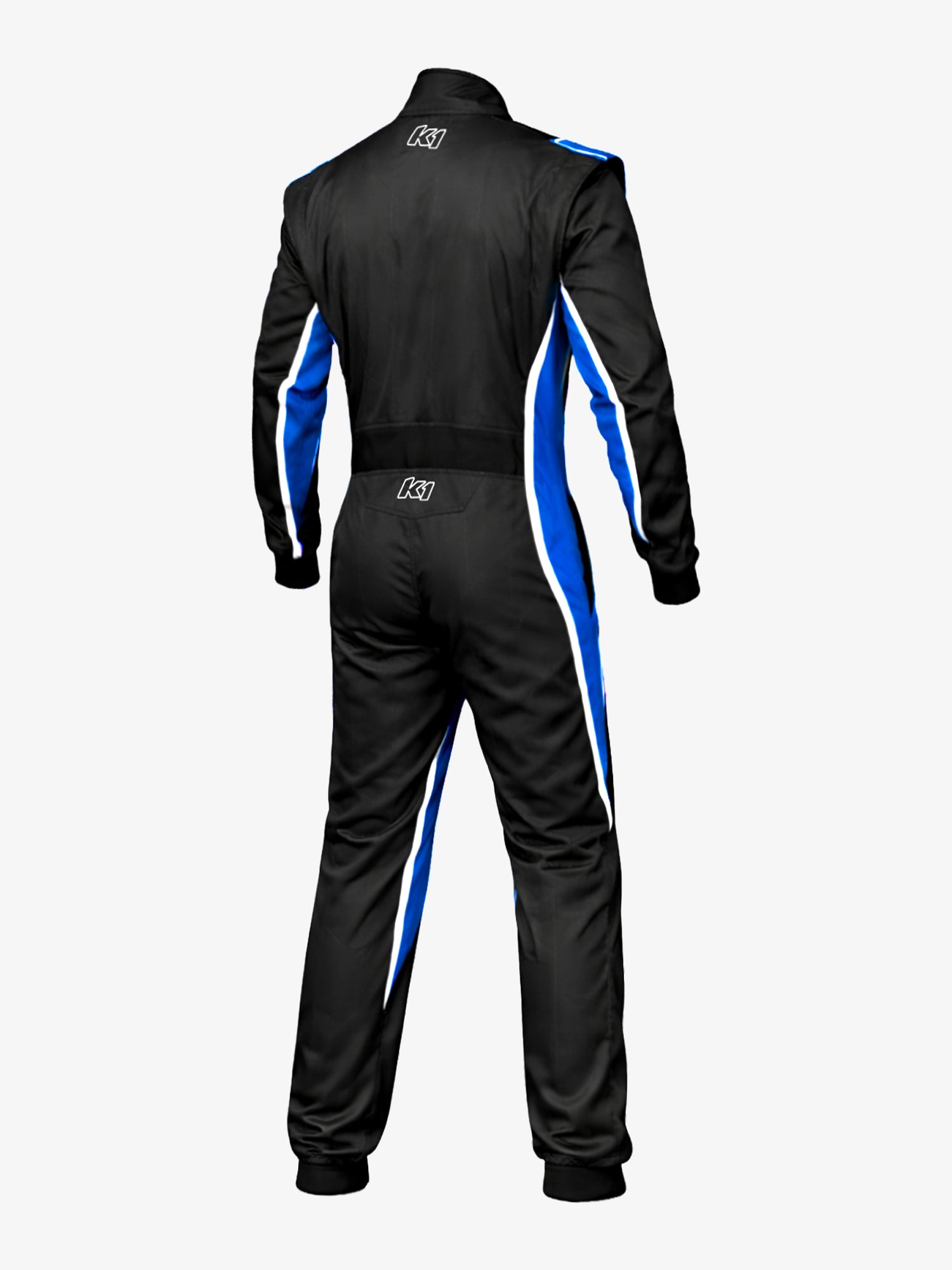 Speed 2 karting suit black blue back