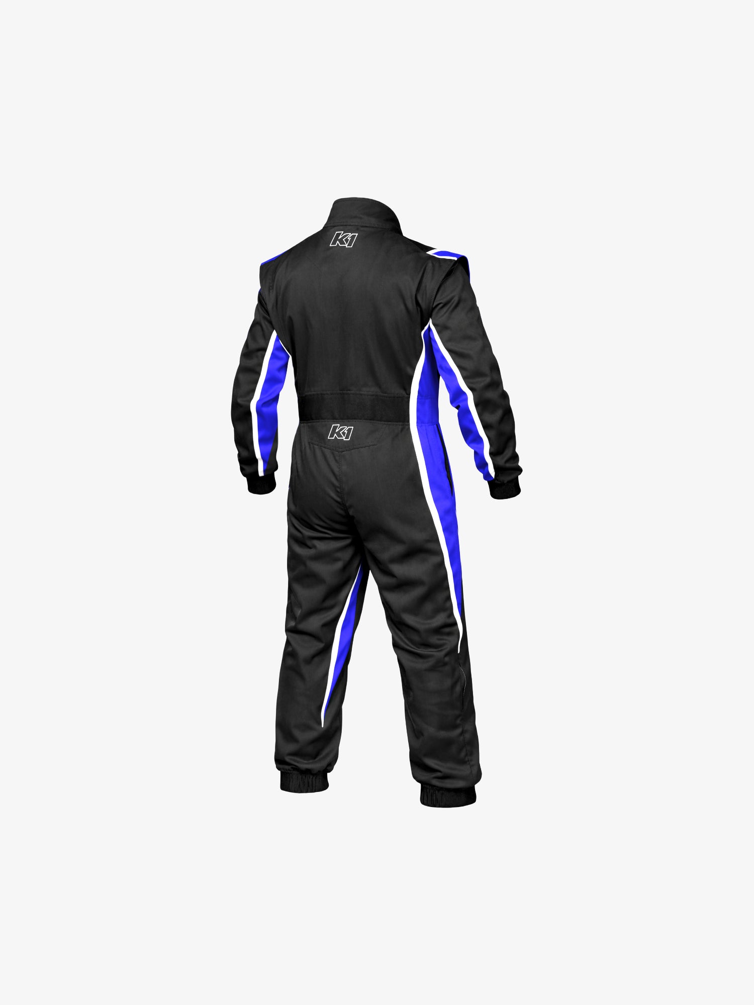 Speed 2 karting suit black blue back