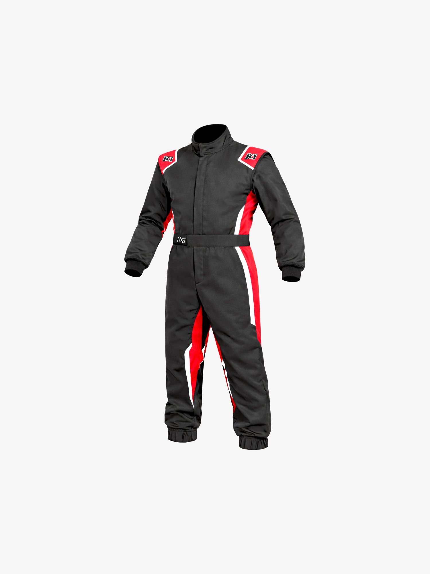 Speed 2 karting suit black red front