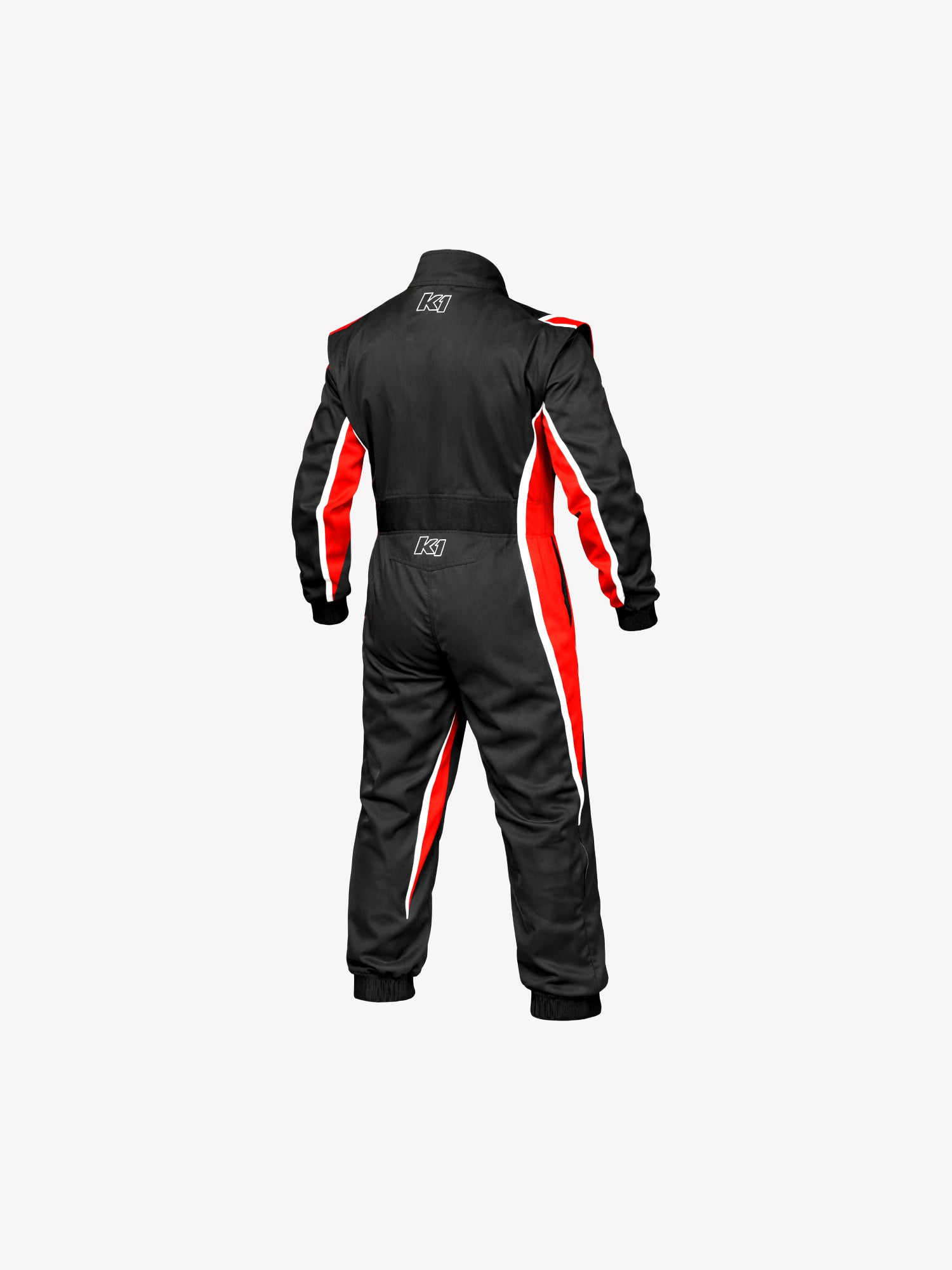 Speed 2 karting suit black red back
