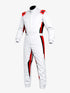 Speed 2 karting suit white red front