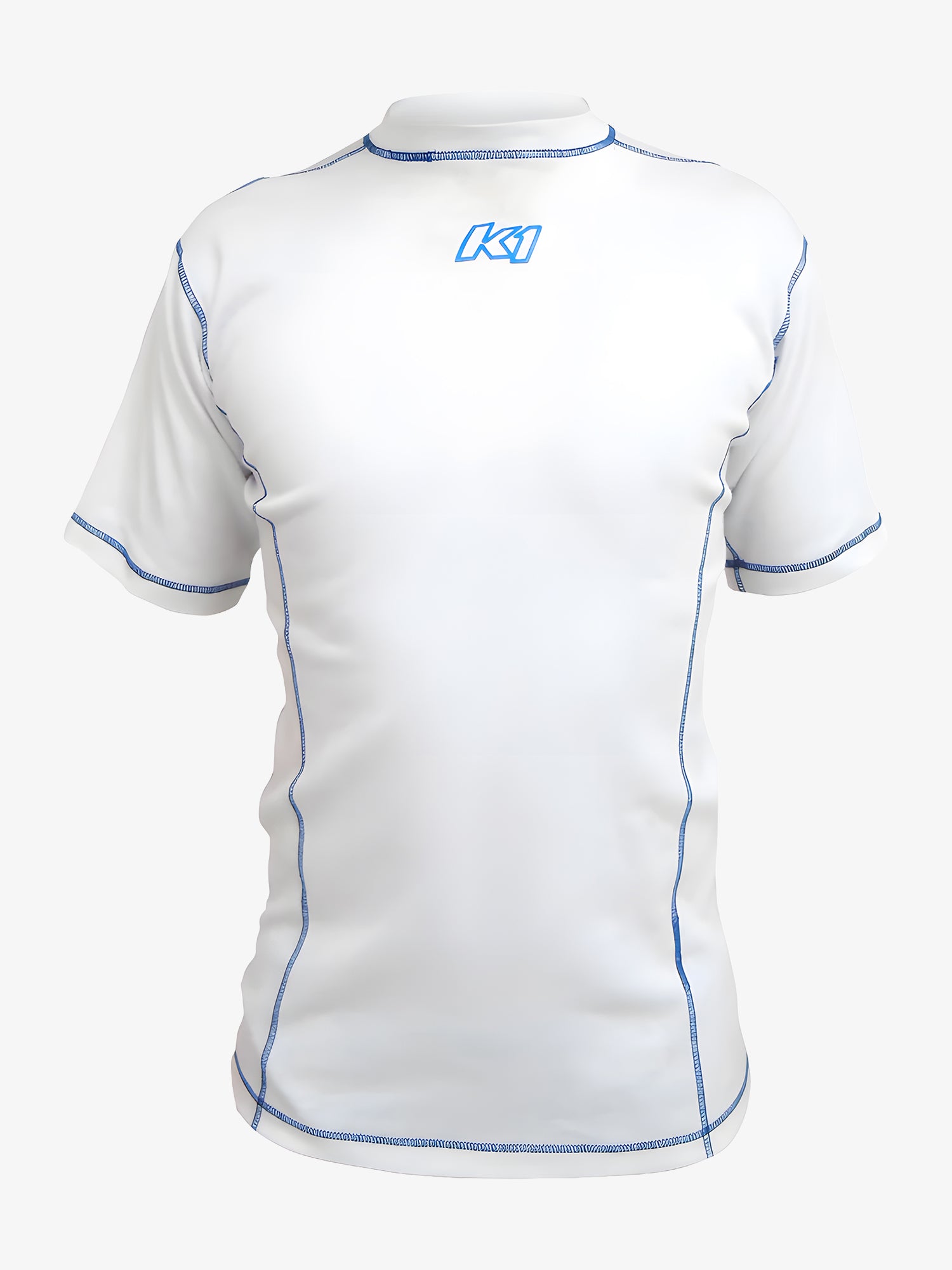 K1 Coolmax kart racing base layer undershirt short sleeve white