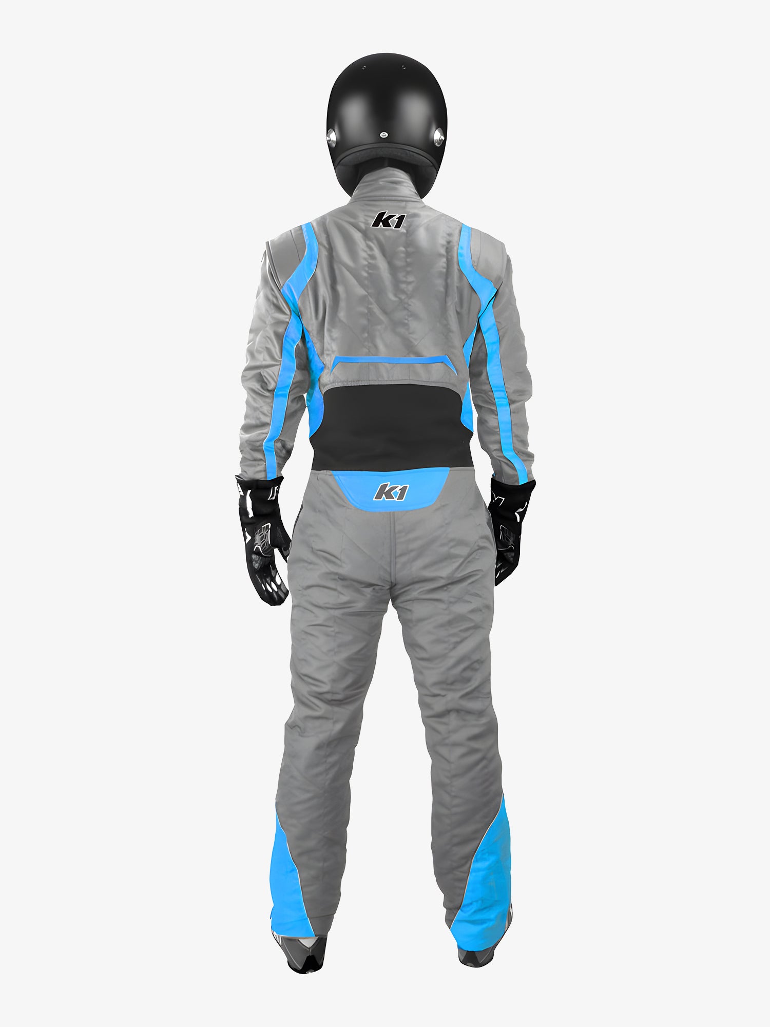 K1 Precision II nomex race suit gray/flo blue