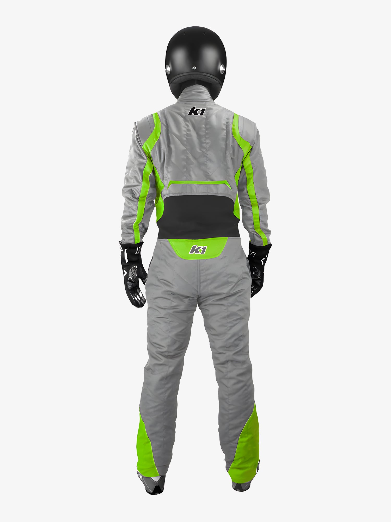 K1 Precision II nomex race suit gray/flo green