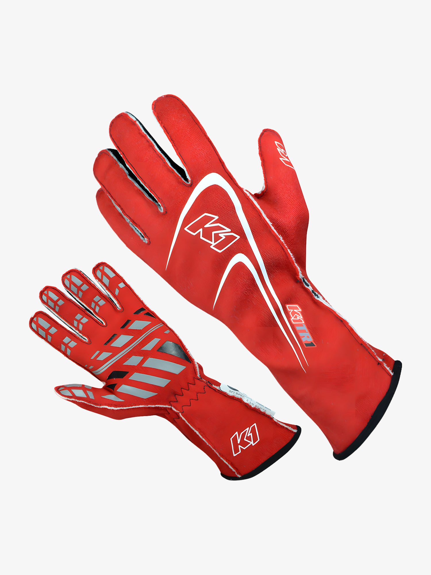 K1 Track 1 nomex racing glove in red