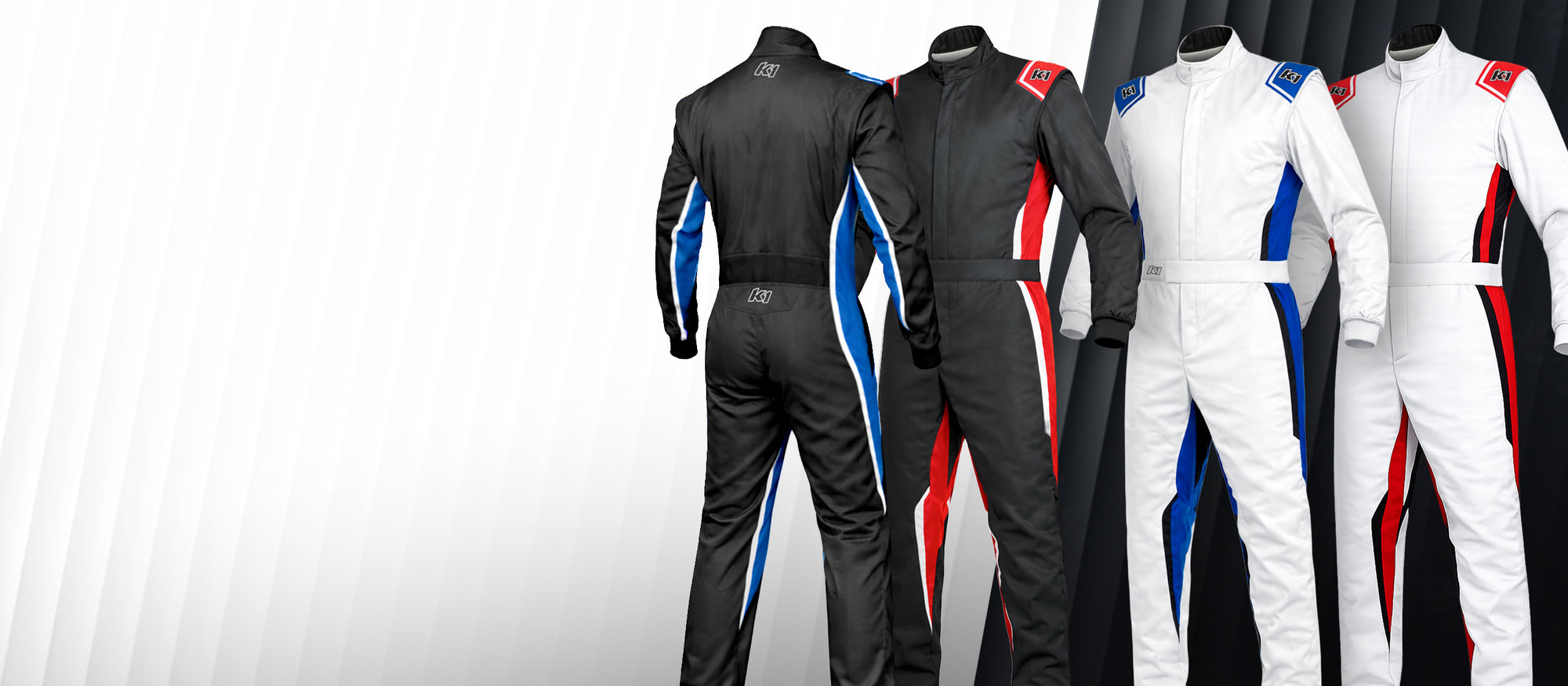 Speed 2 Kart Racing Suits in 4 colorways
