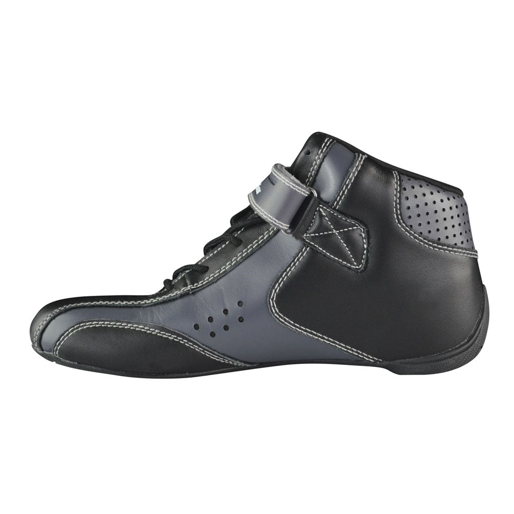 A profile of the inside of the Champ Dark Nomex Racing Shoe