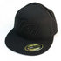 Black baseball cap with 3D K1 logo in black
