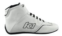 inside profile of the GTX-1 white nomex racing shoe