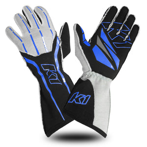 K1 RaceGear GT1 Nomex Auto Racing SFI Glove - Blue