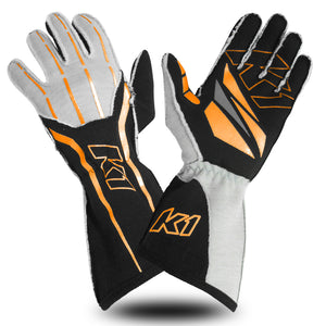 K1 RaceGear GT1 Nomex Auto Racing SFI Glove - Orange