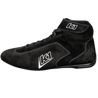 a left outside profile shot of the Challenger Nomex racing shoe in black